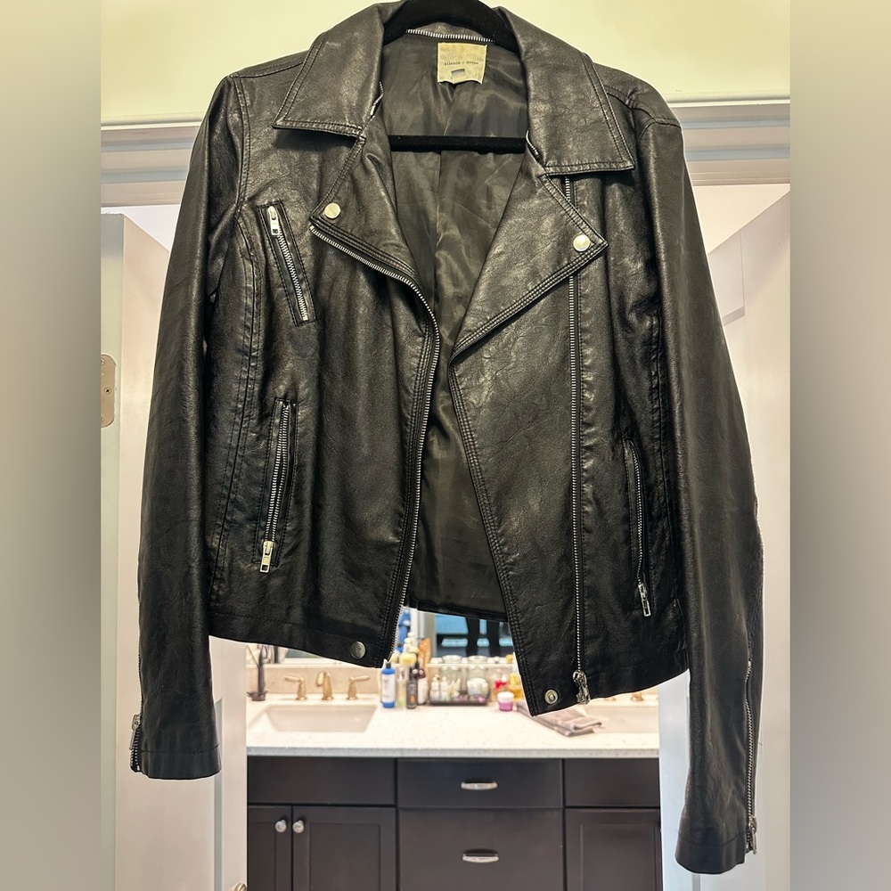 Urban Outfitters Silence + Noise Black Vegan Leather Jacket